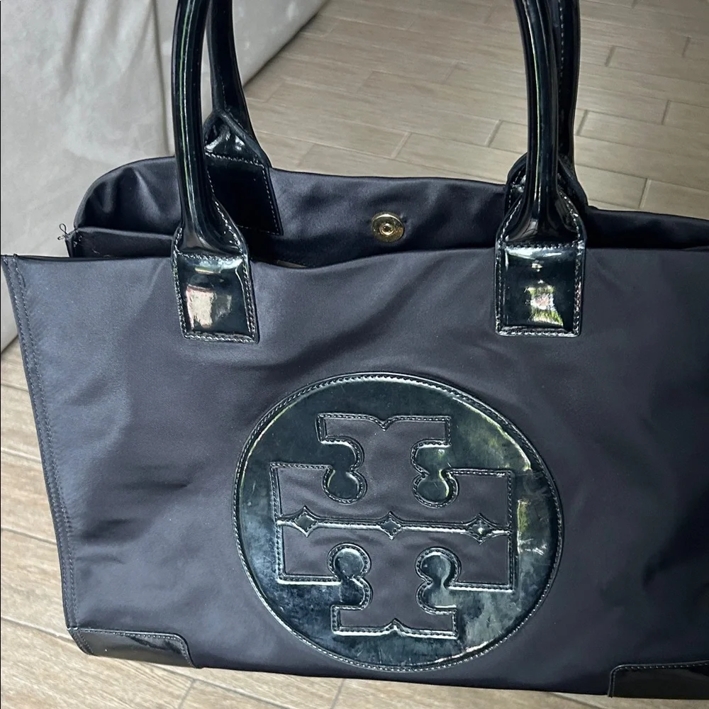 TORY BURCH ELLA PATENT TOTE Large bag vintage 2016